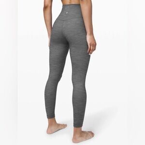 Lululemon Align Pant II 25” Mini Heathered Herringbone Black/White Size 4 W5CFGS